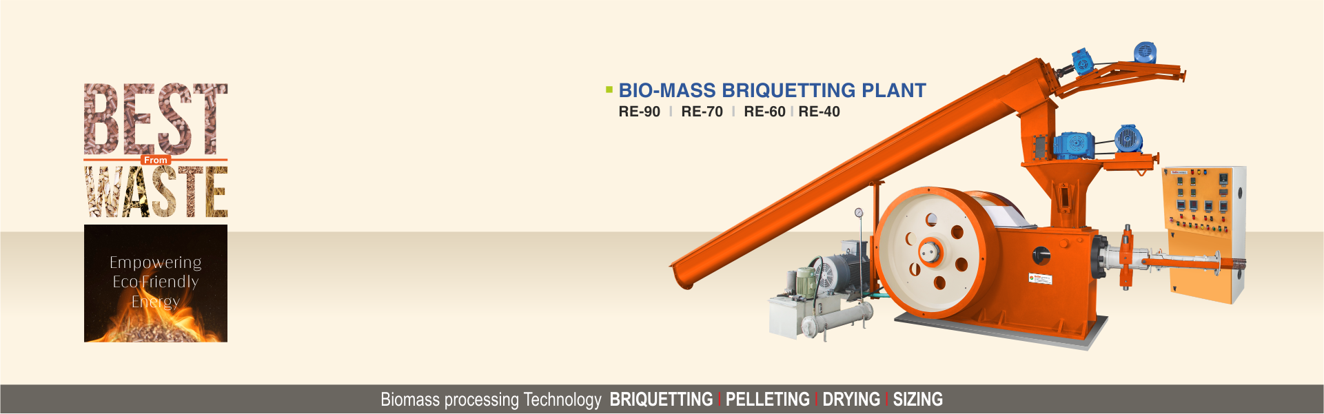 Biomass briquiteeting plant banner